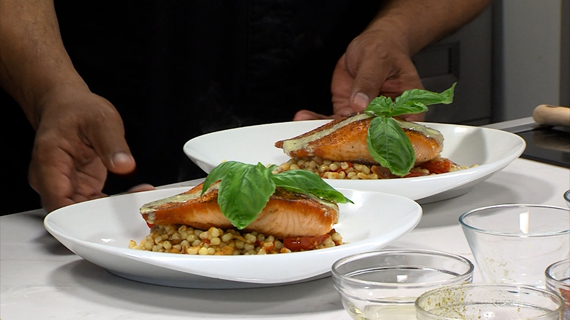Chef Zeus Breaks Down a Salmon Filet to Create a Delicious Feast for the Eyes